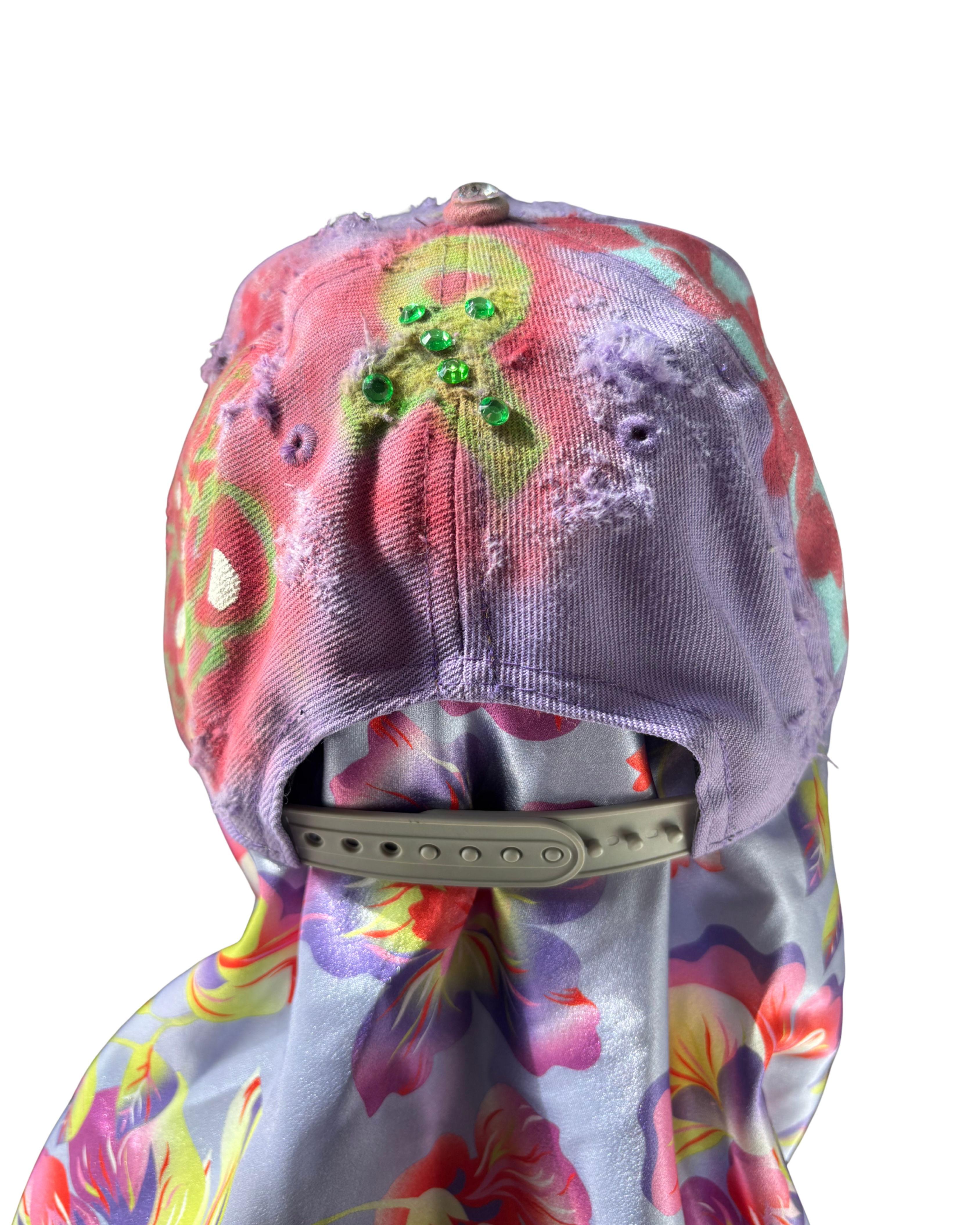 Hat & Scarf Combo Purple/Pink\Floral