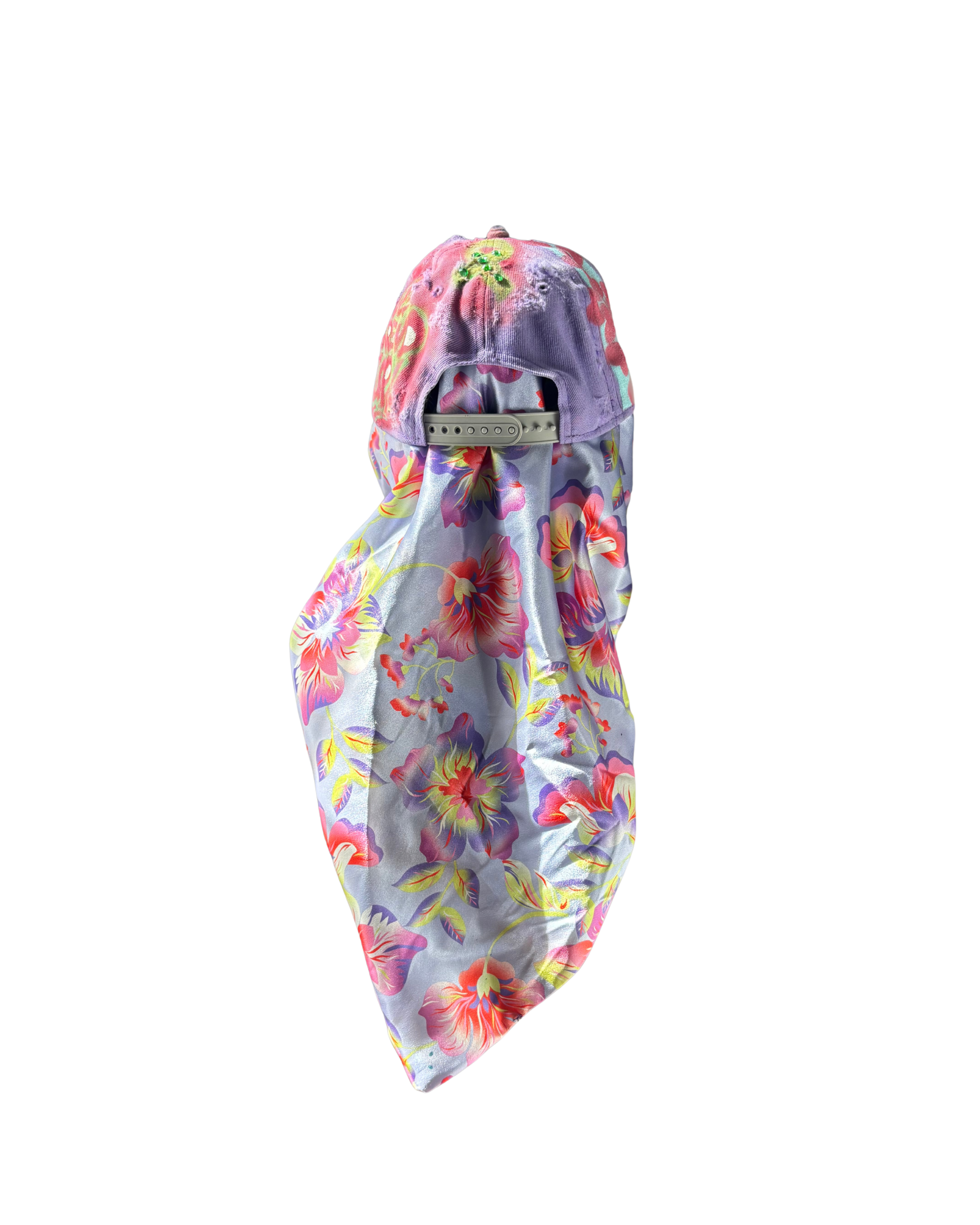 Hat & Scarf Combo Purple/Pink\Floral