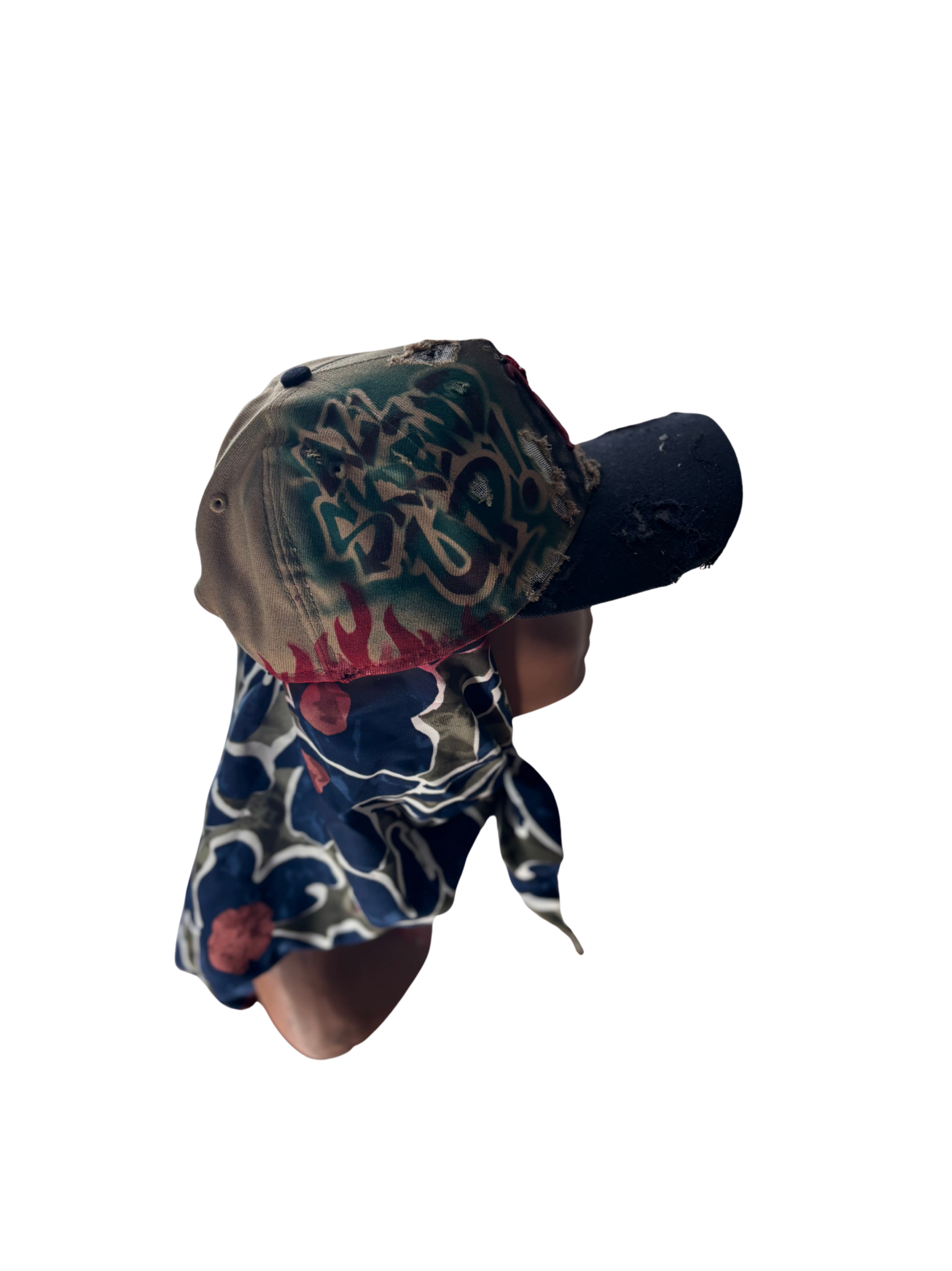 Hat & Scarf Combo Tan\Navy Blue\Red