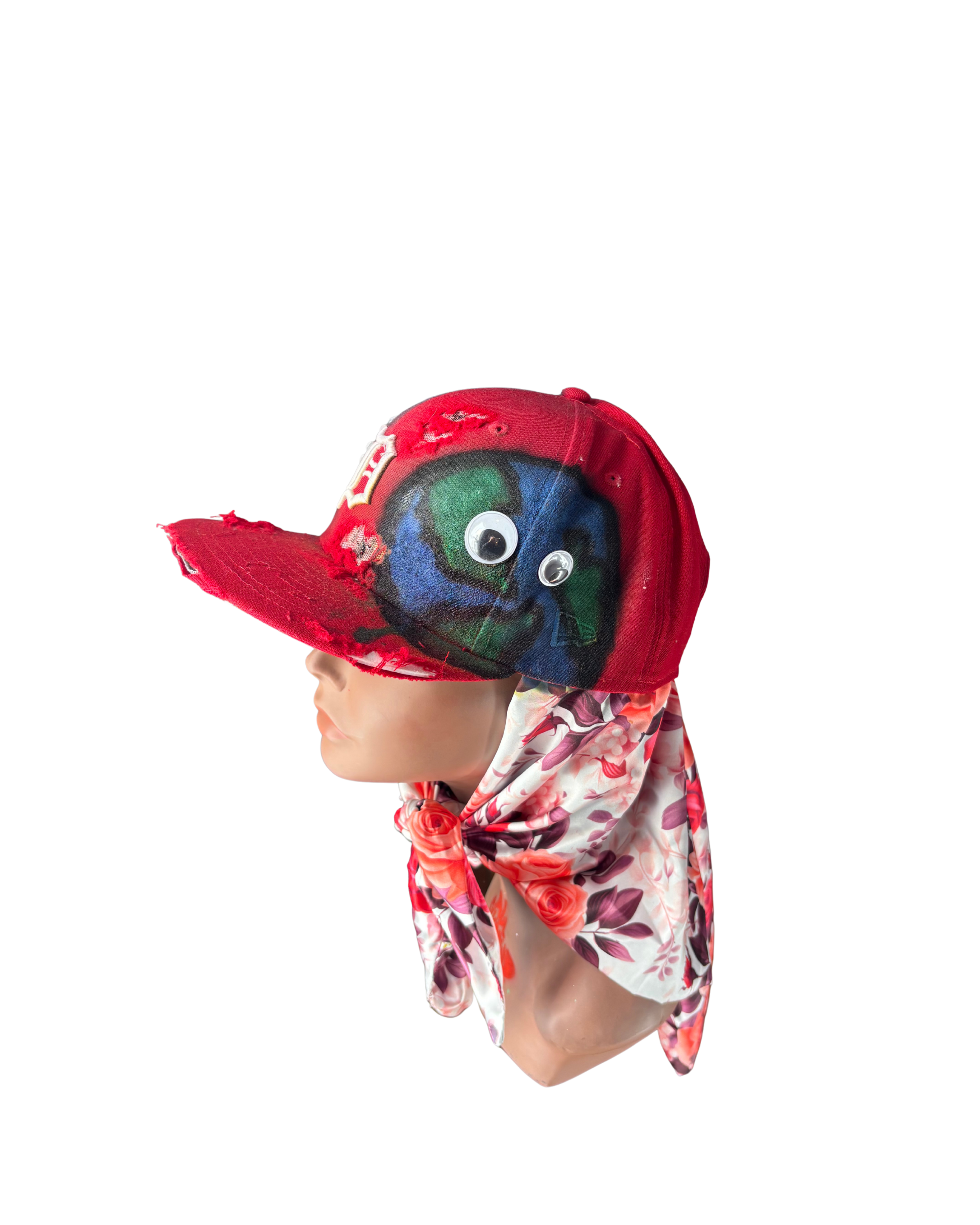 Hat & Scarf Combo Red\Floral