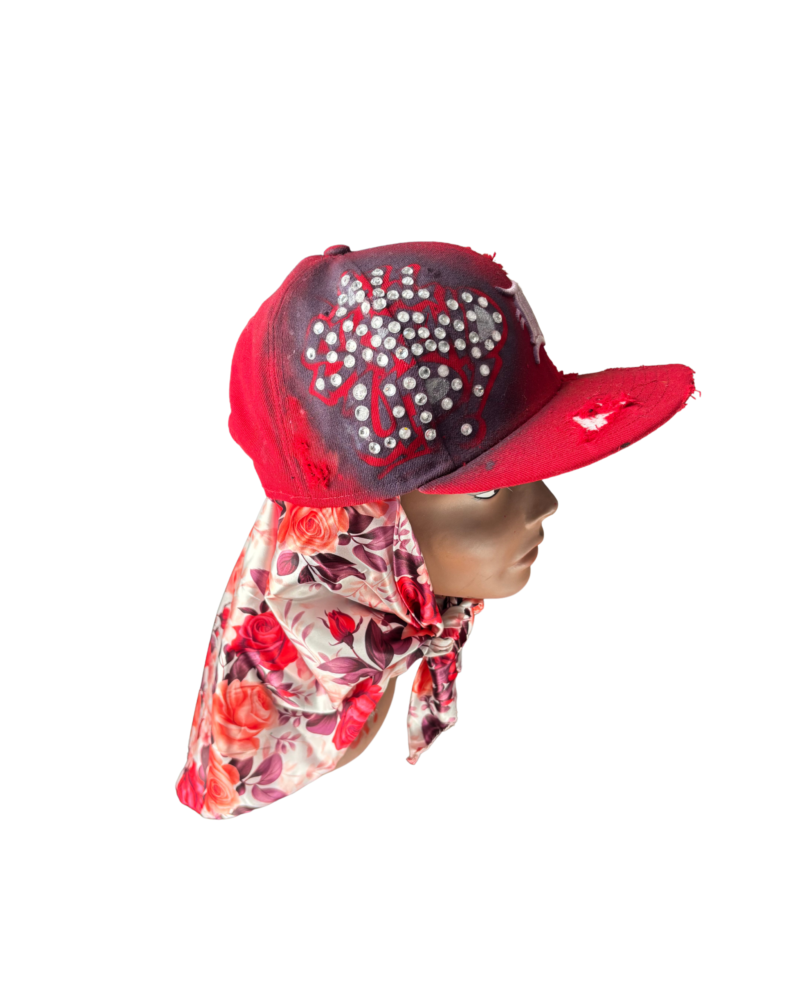 Hat & Scarf Combo Red\Floral