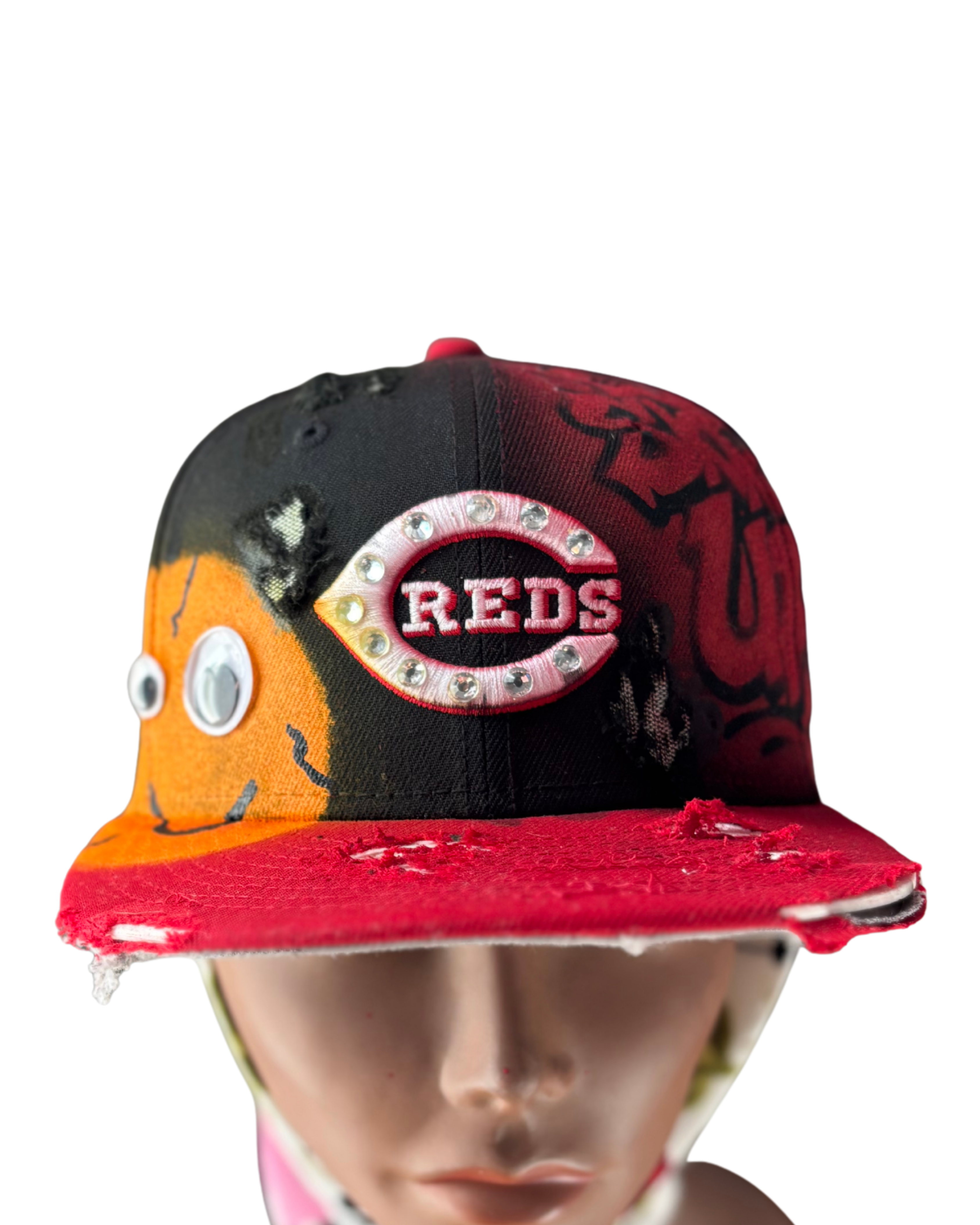 KIDS Hat & Scarf Combo Black\Red ( Kids Size Snapback )