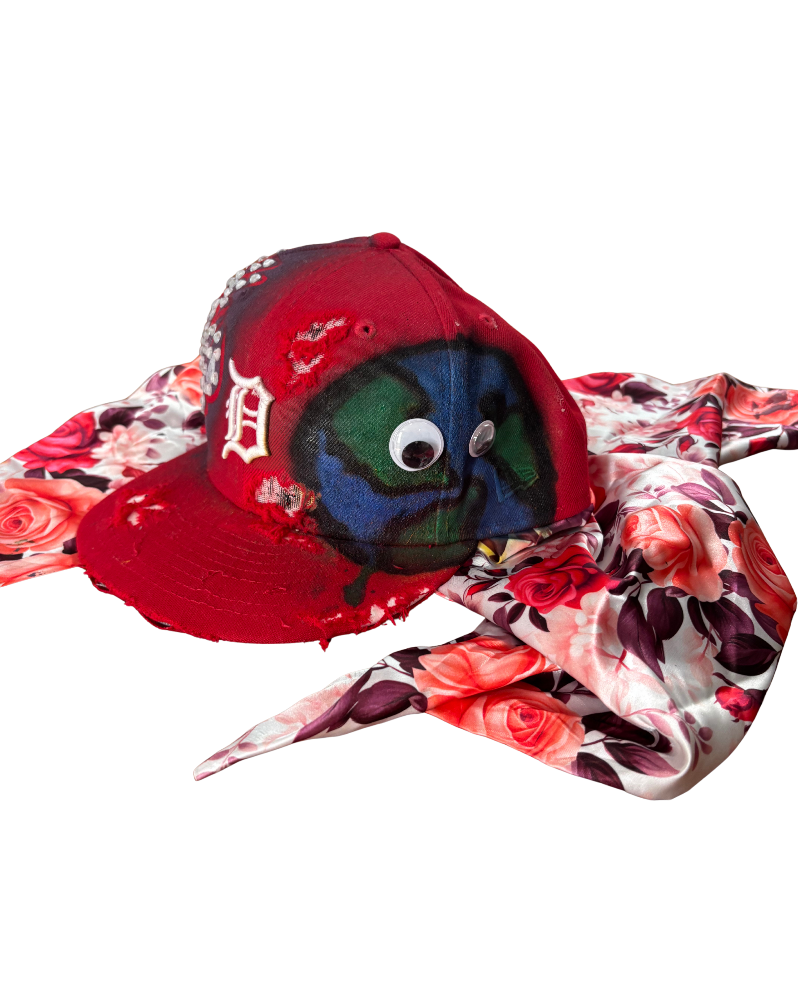 Hat & Scarf Combo Red\Floral