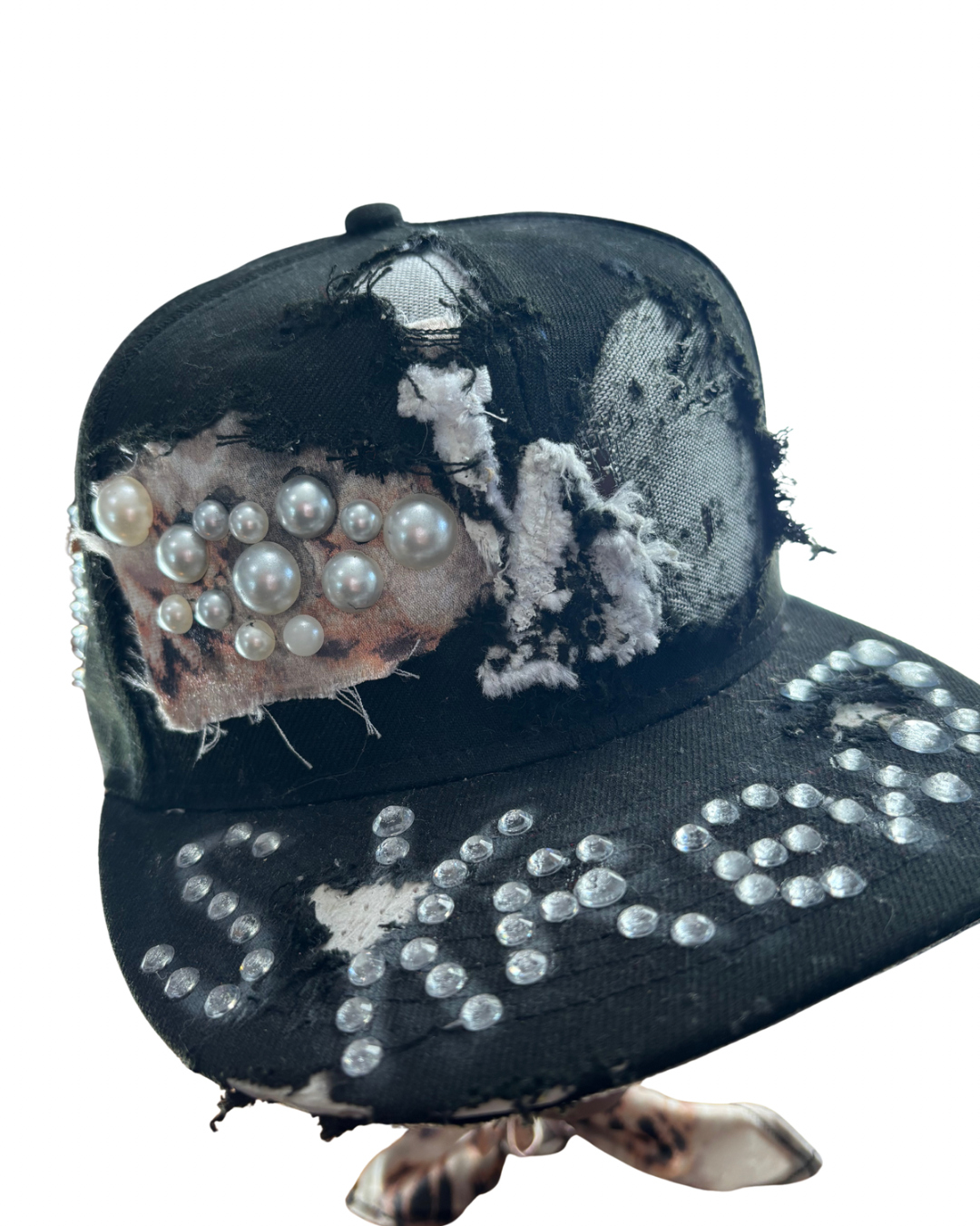 Hat & Scarf Combo Black\Leopard Print