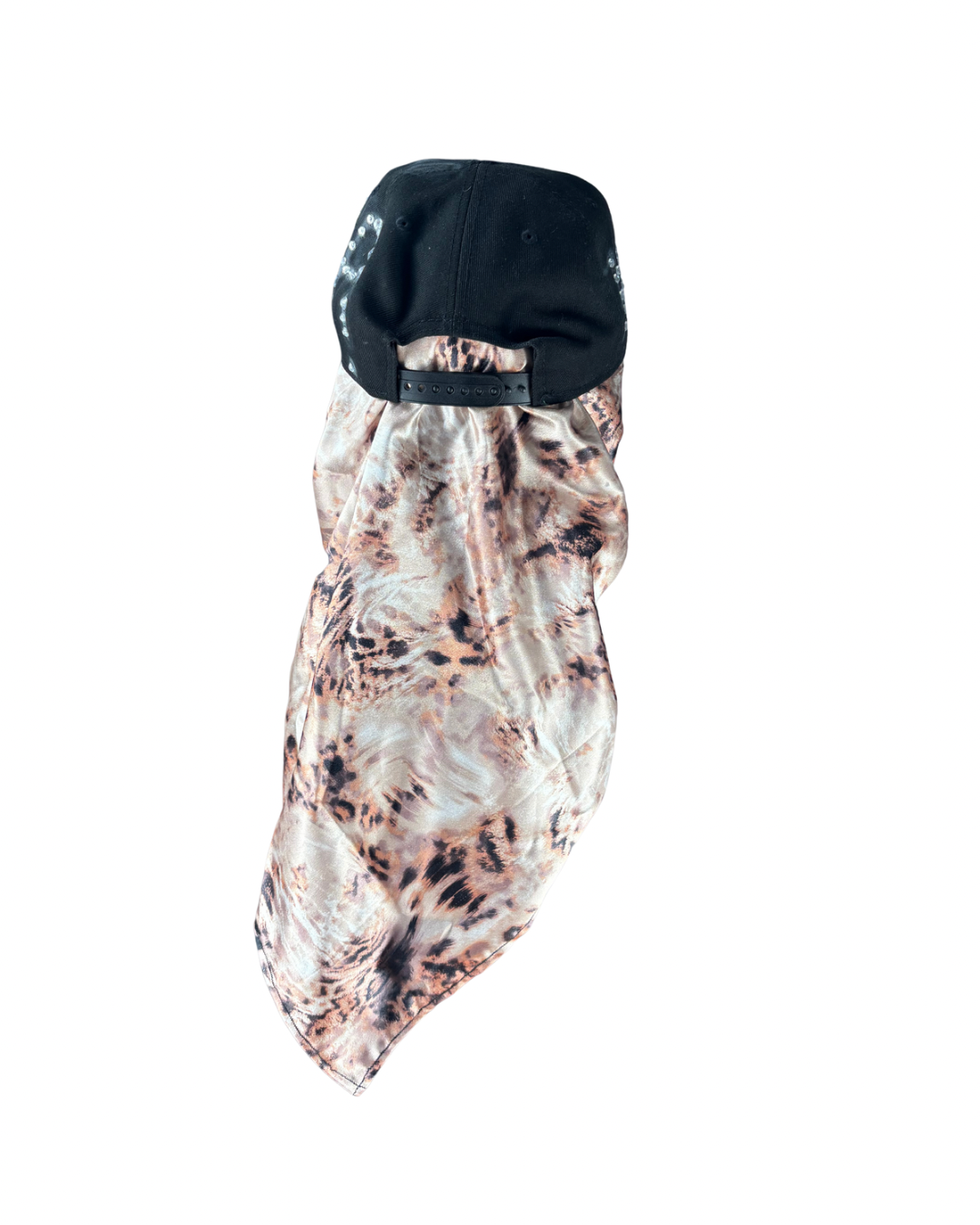 Hat & Scarf Combo Black\Leopard Print