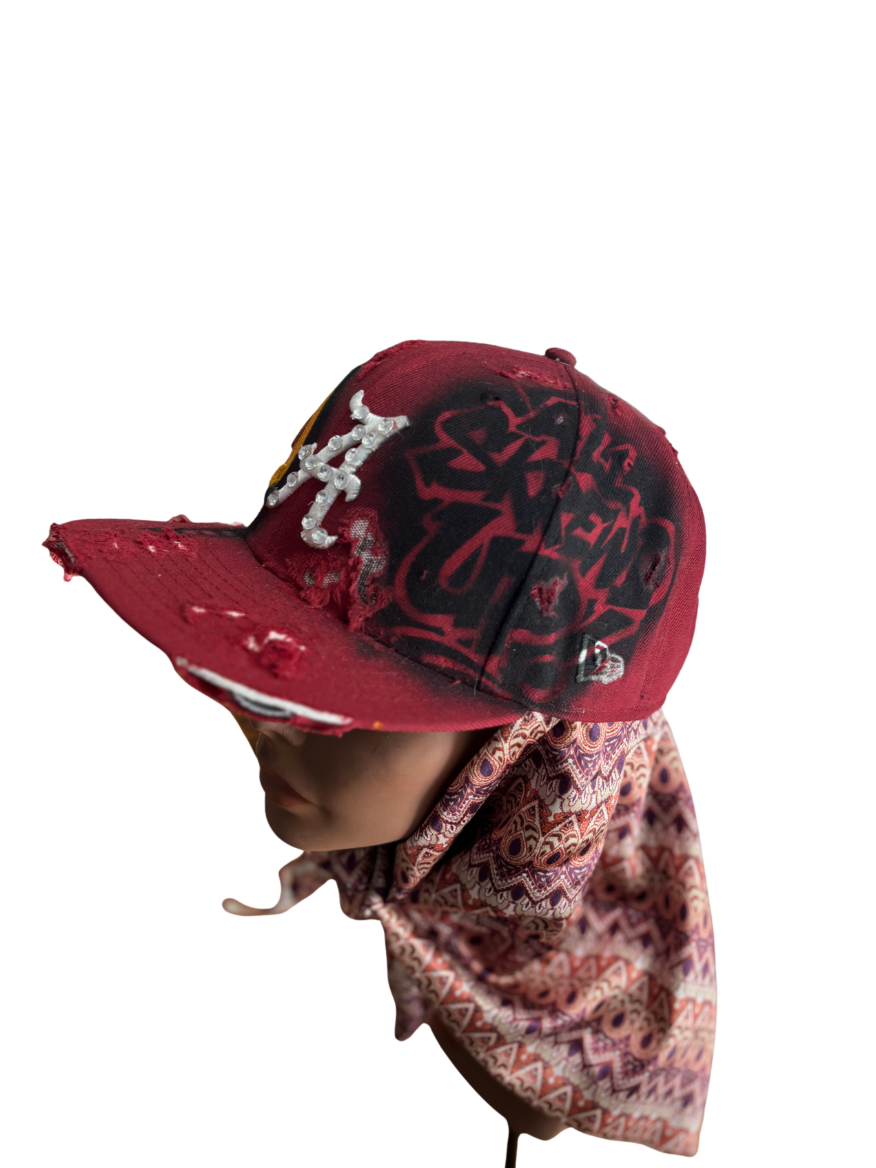Hat & Scarf Combo Maroon\Black