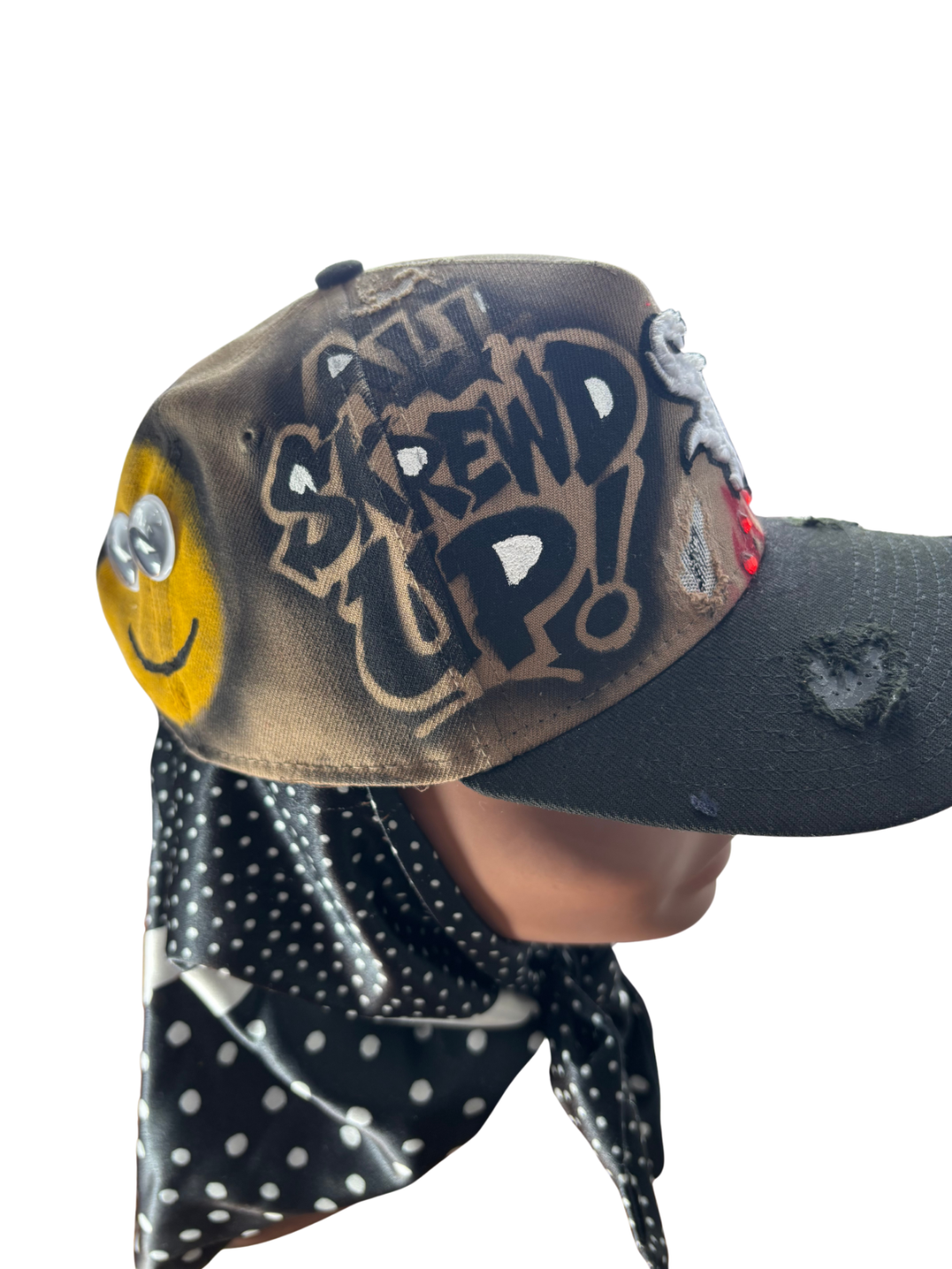 Hat & Scarf Combo Tan\Black\Red