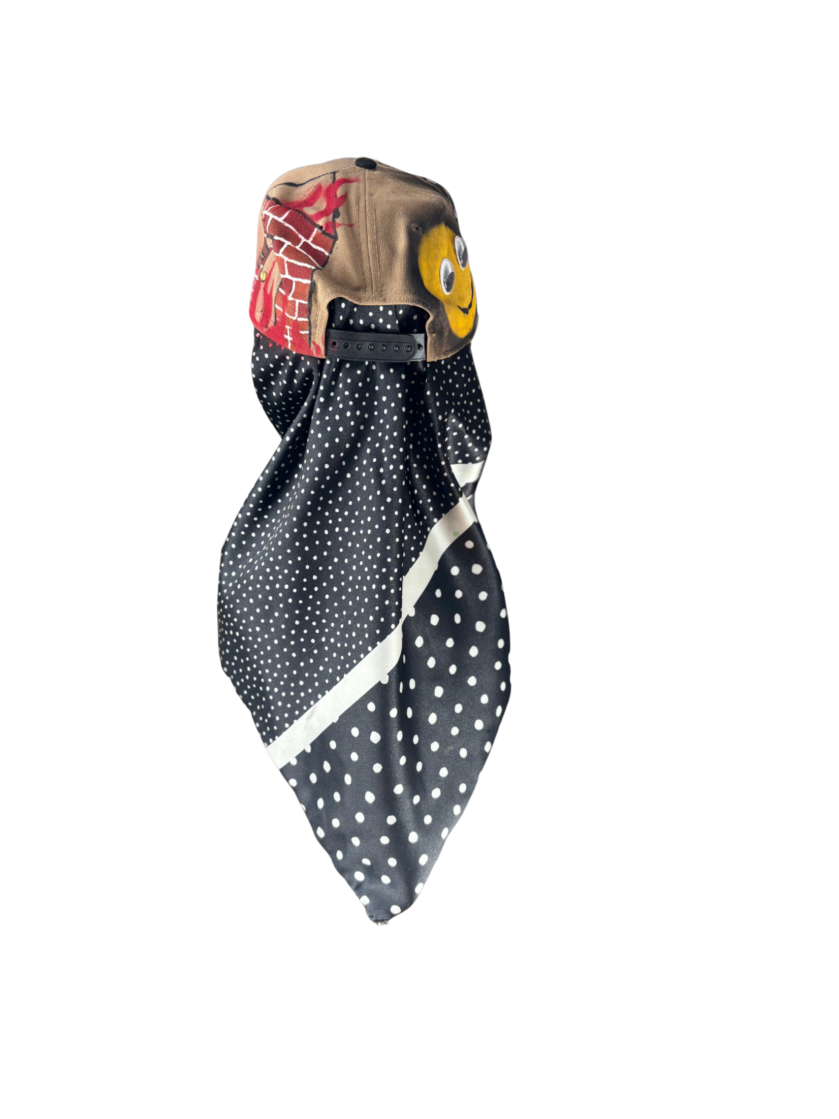 Hat & Scarf Combo Tan\Black\Red