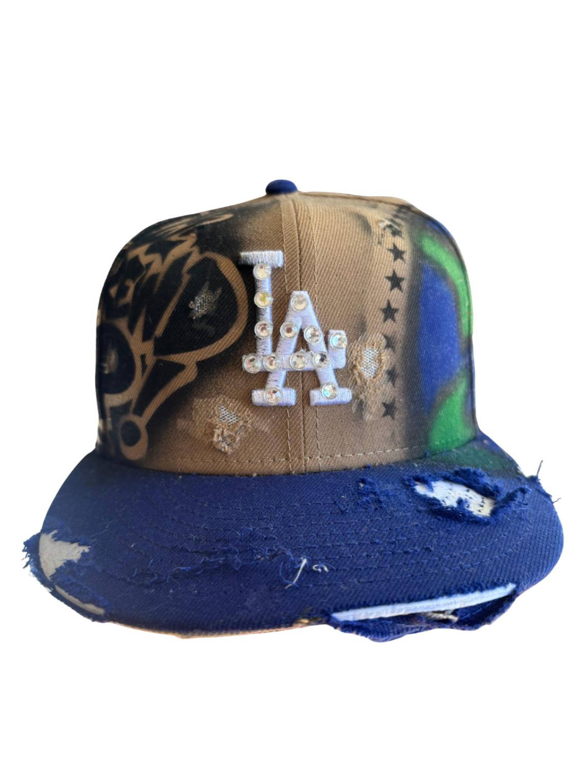 Hat & Scarf Combo Tan\Navy Blue