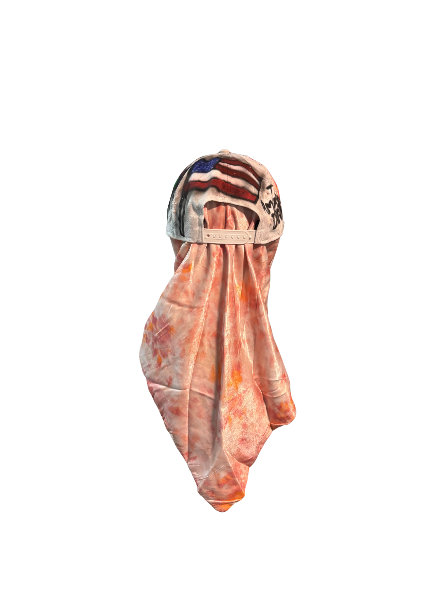 Hat & Scarf Combo white/orange/pink