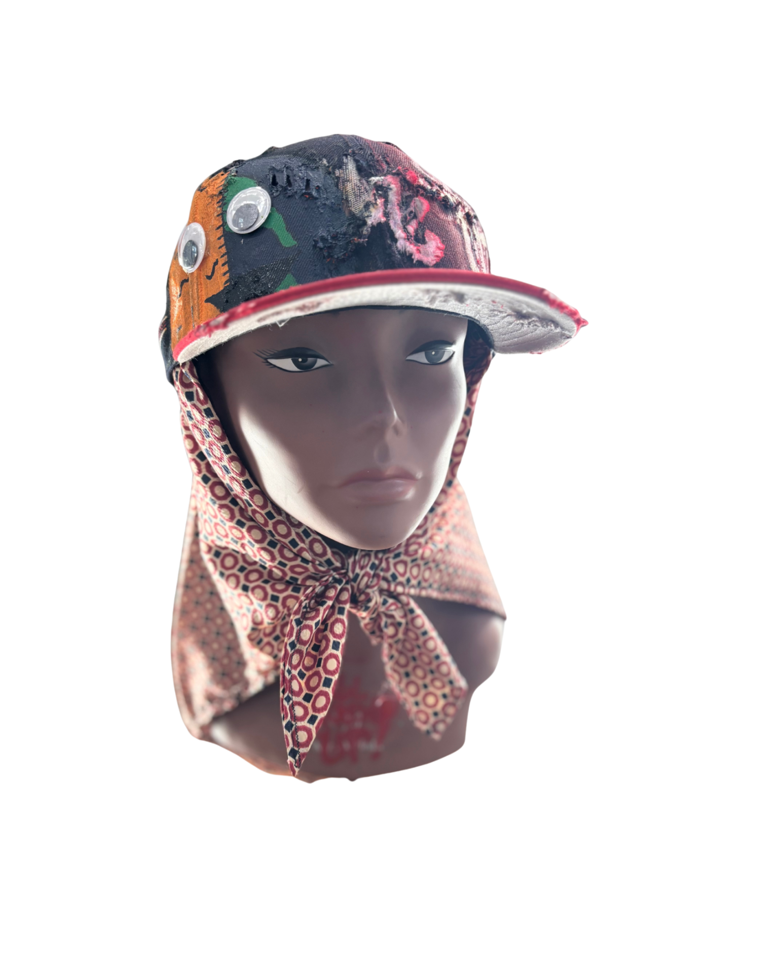 Hat & Scarf Combo Navy Blue/Red