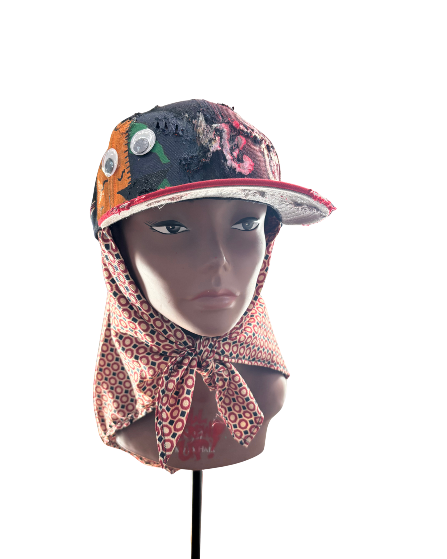 Hat & Scarf Combo Navy Blue/Red