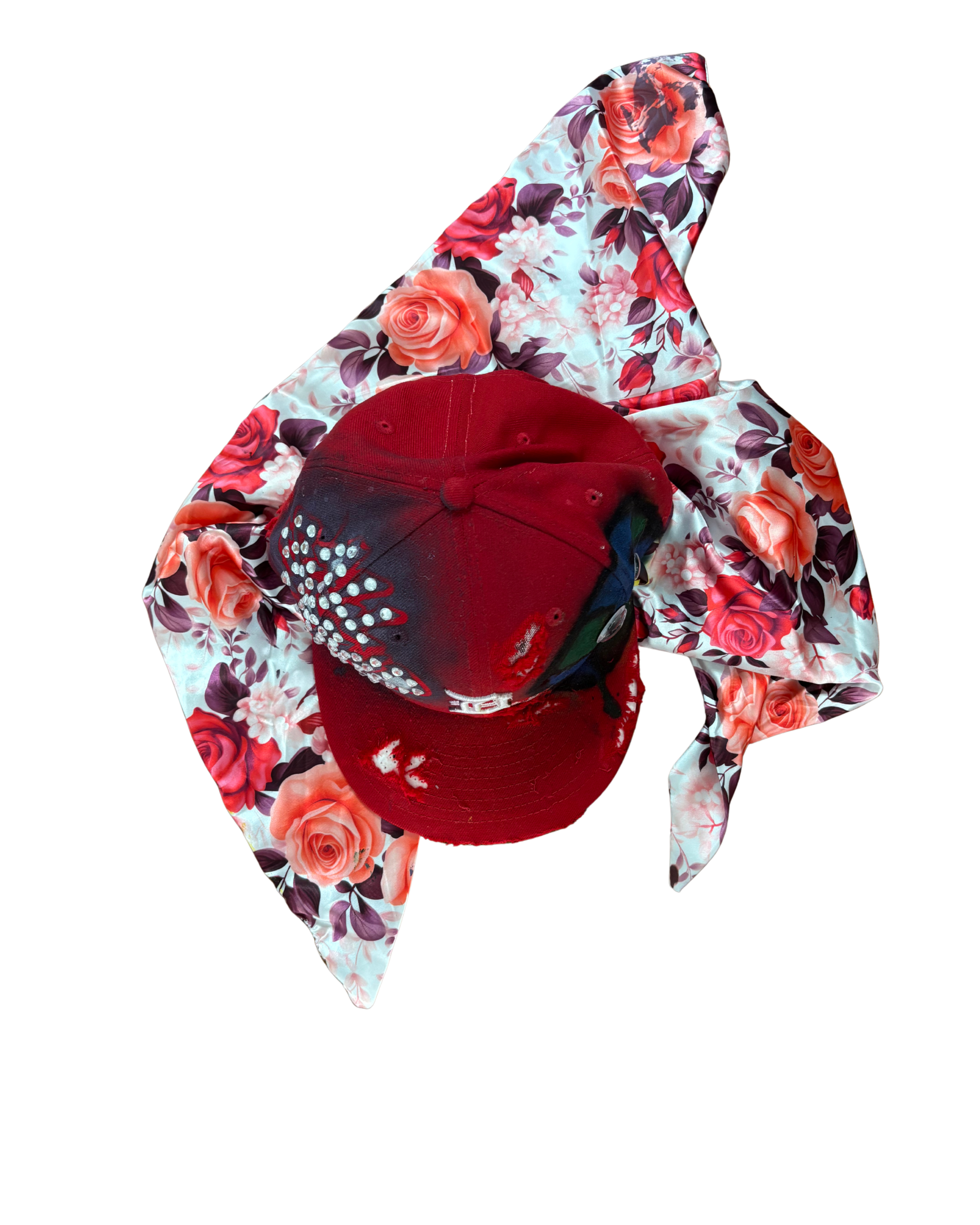 Hat & Scarf Combo Red\Floral