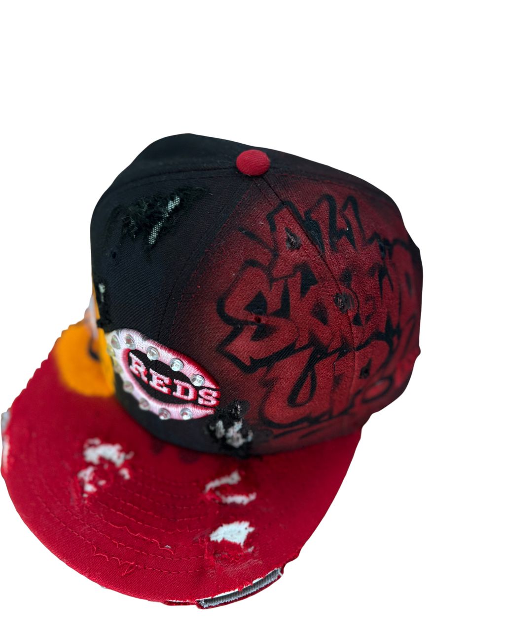 KIDS Hat & Scarf Combo Black\Red ( Kids Size Snapback )