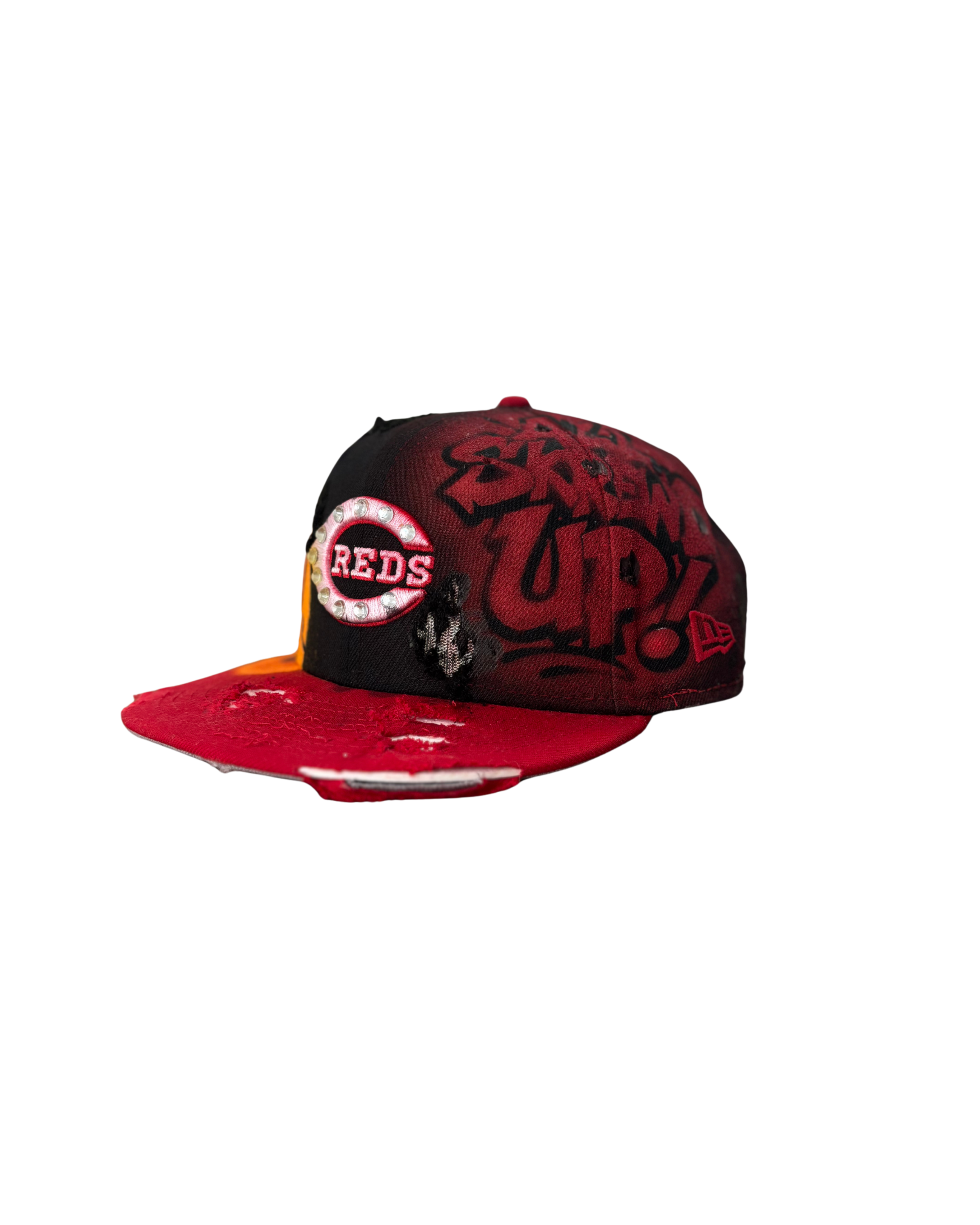 KIDS Hat & Scarf Combo Black\Red ( Kids Size Snapback )