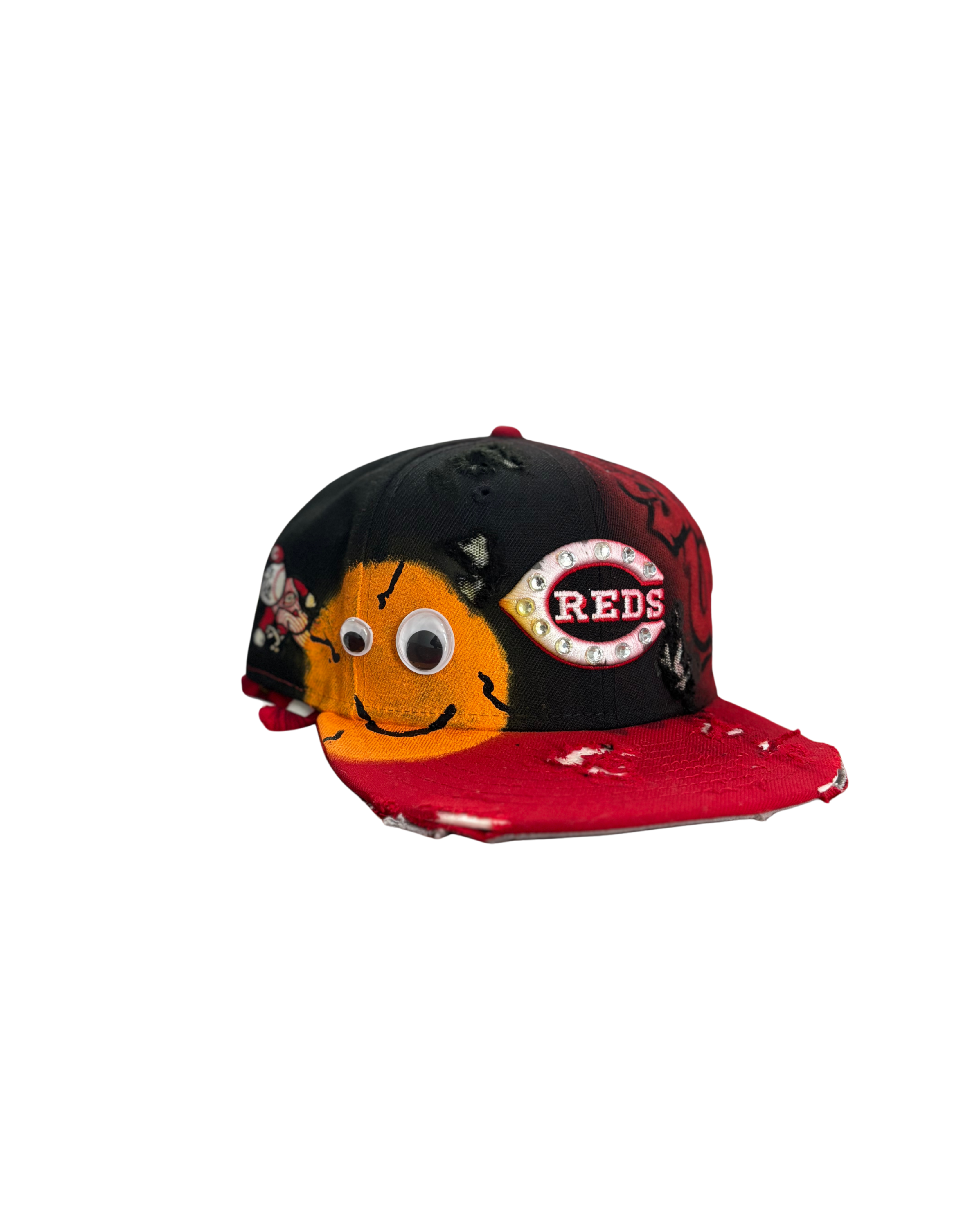 KIDS Hat & Scarf Combo Black\Red ( Kids Size Snapback )