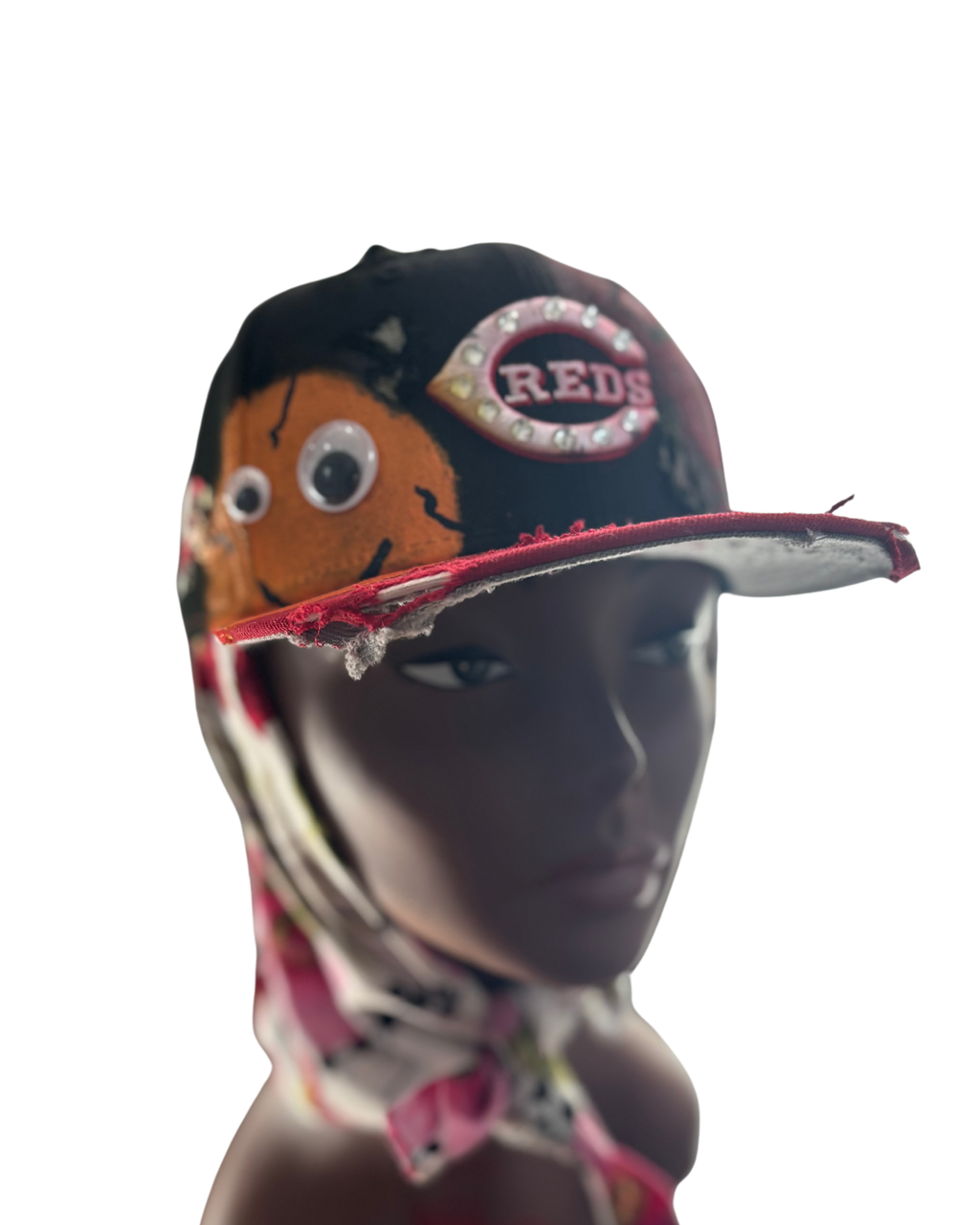 KIDS Hat & Scarf Combo Black\Red ( Kids Size Snapback )