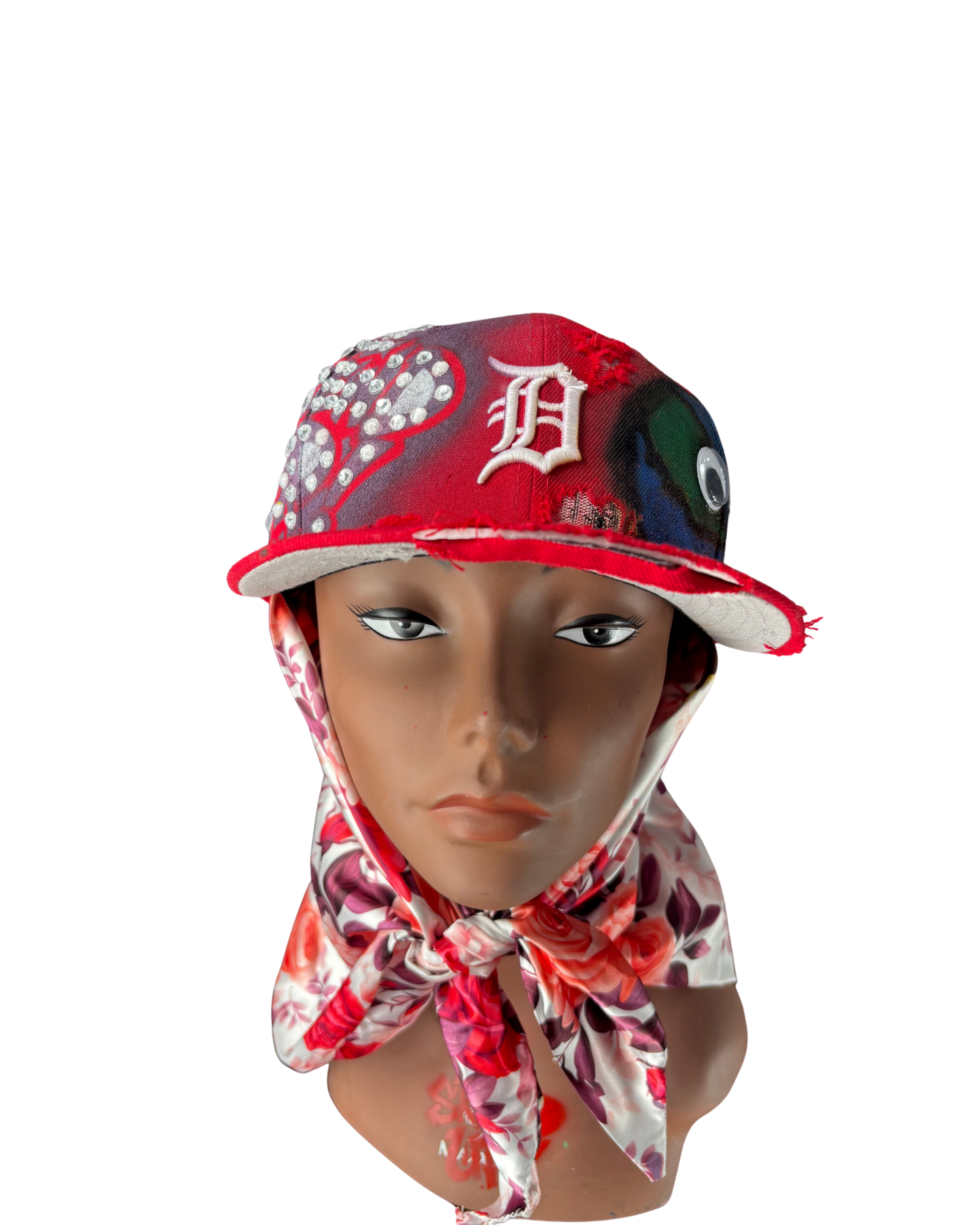 Hat & Scarf Combo Red\Floral