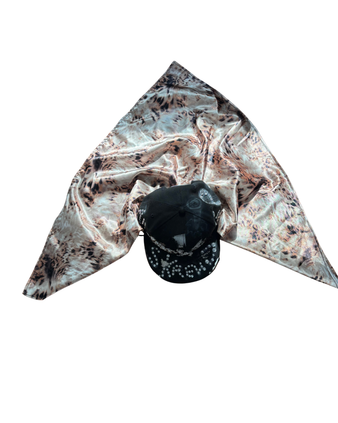 Hat & Scarf Combo Black\Leopard Print