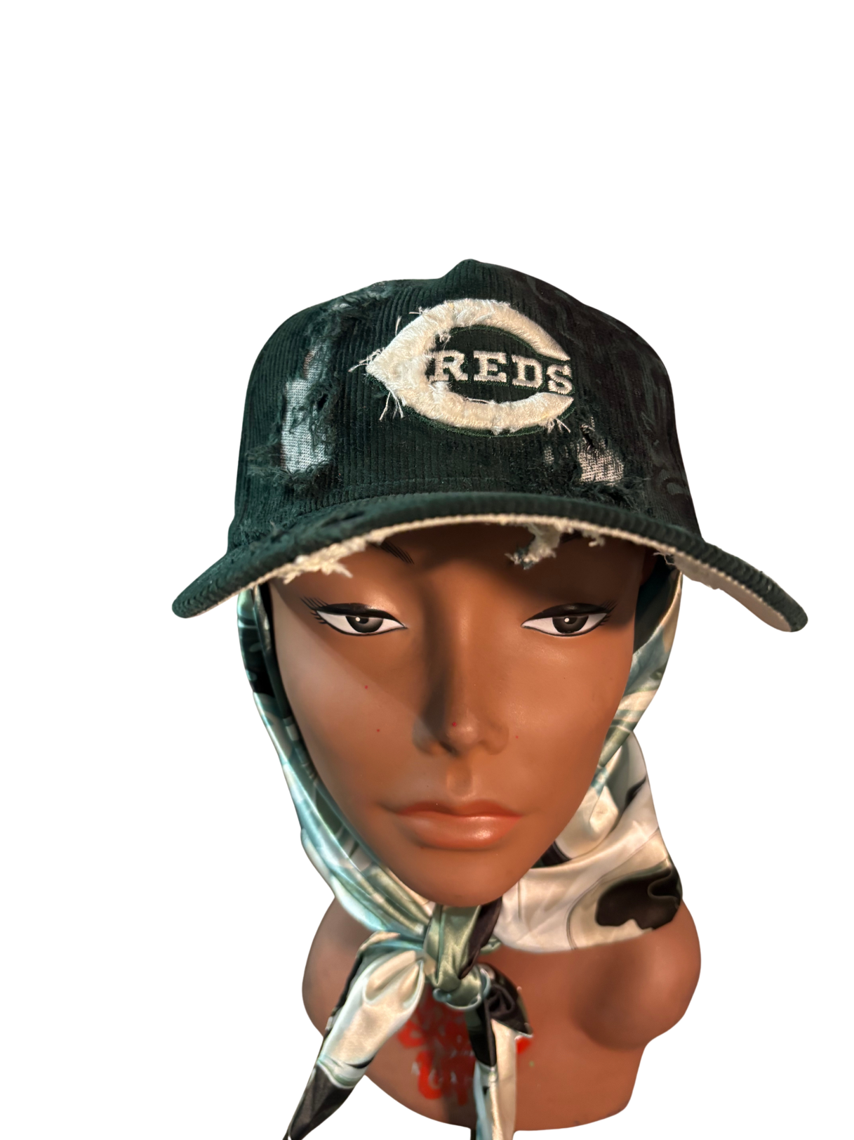 Hat & Scarf Combo Green/White