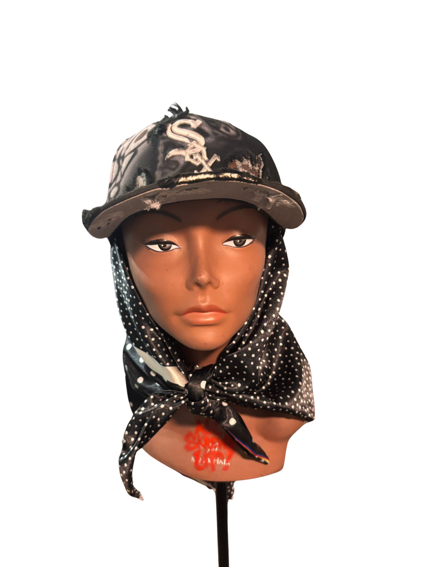 Hat & Scarf Combo blk\white