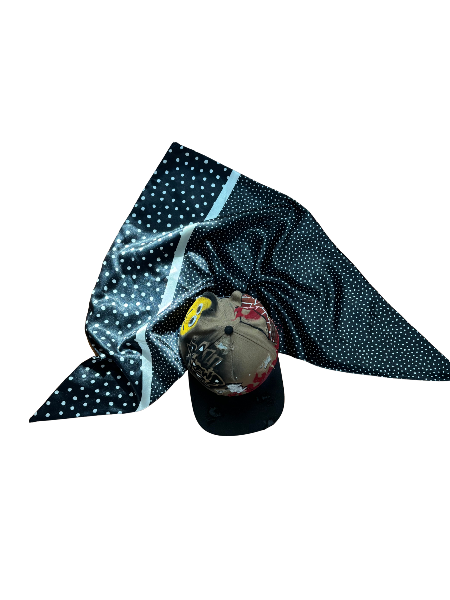 Hat & Scarf Combo Tan\Black\Red