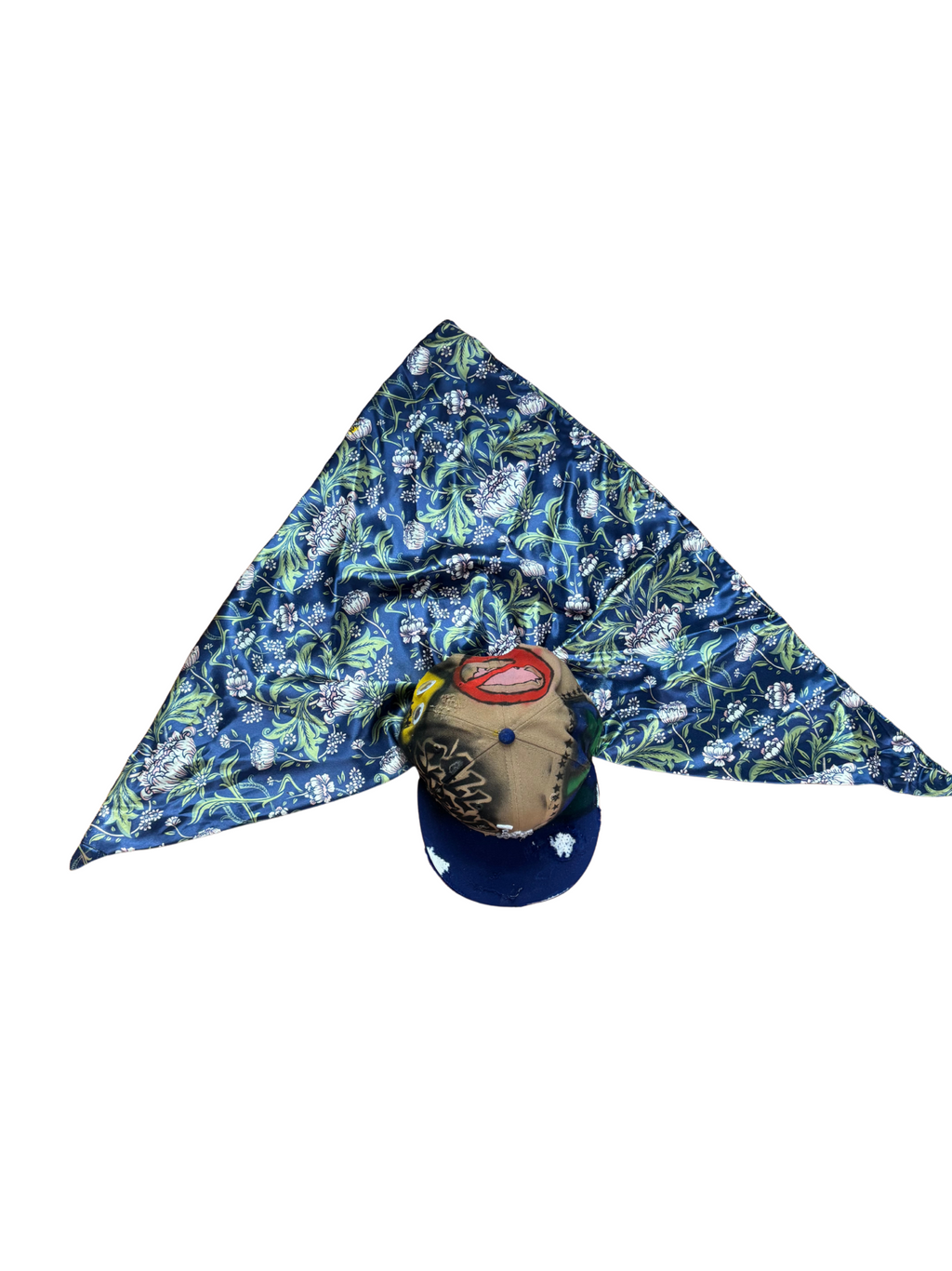Hat & Scarf Combo Tan\Navy Blue