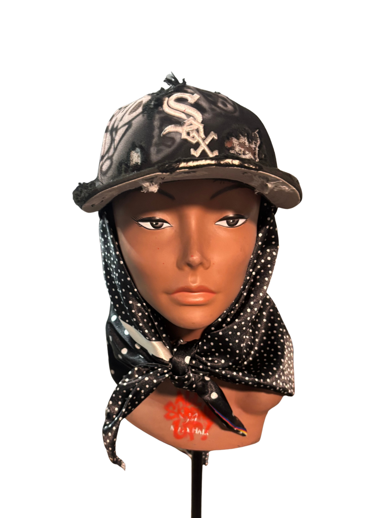 Hat & Scarf Combo blk\white