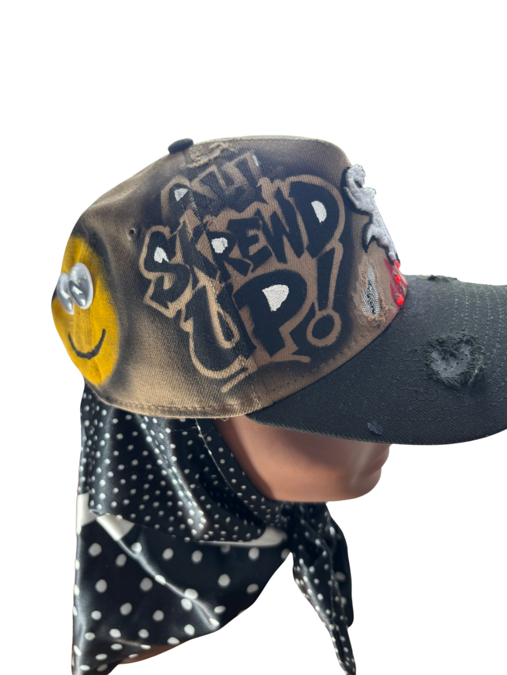 Hat & Scarf Combo Tan\Black\Red