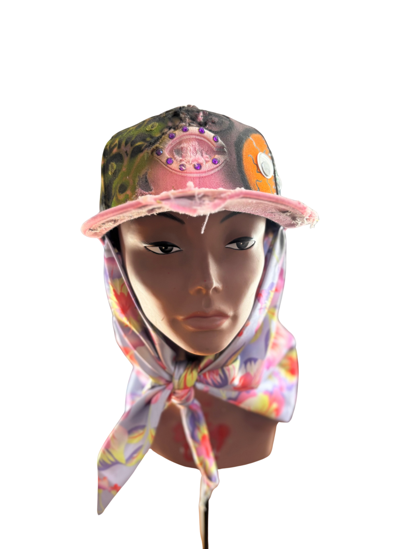 Hat & Scarf Combo Pink\Floral