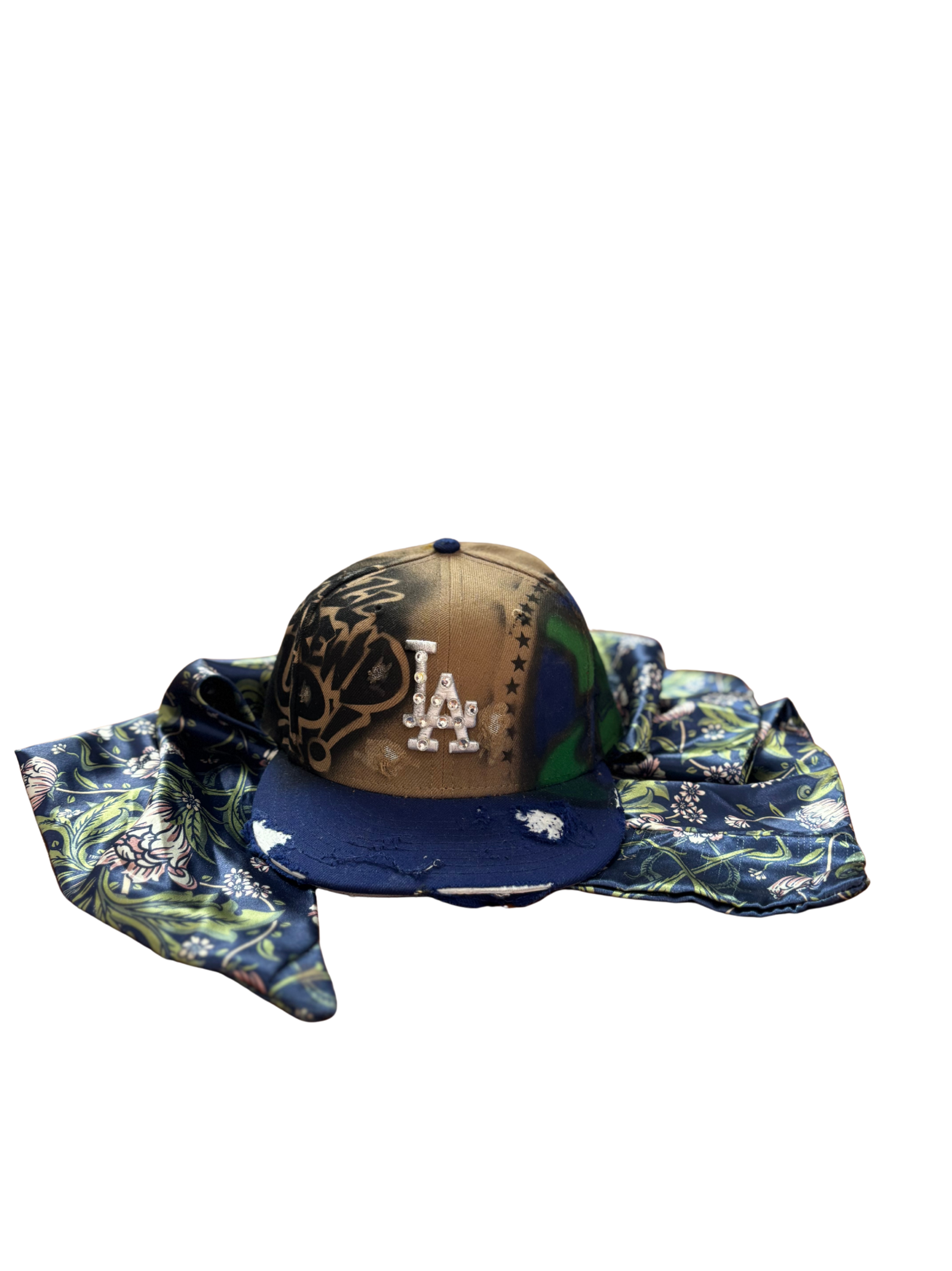 Hat & Scarf Combo Tan\Navy Blue