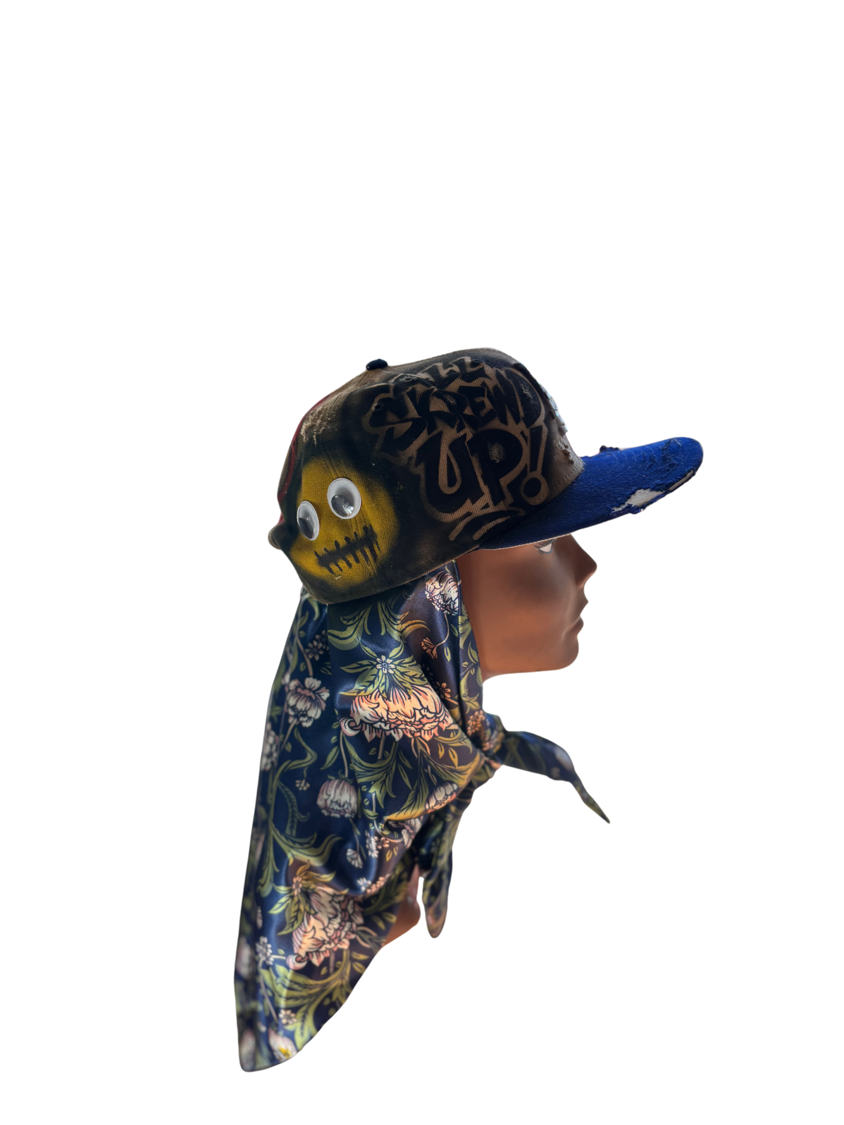 Hat & Scarf Combo Tan\Navy Blue