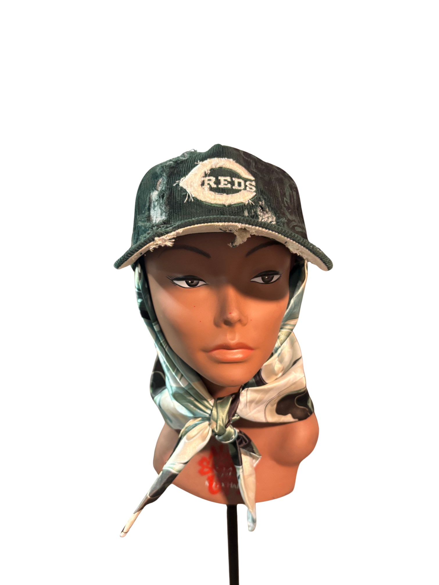 Hat & Scarf Combo Green/White