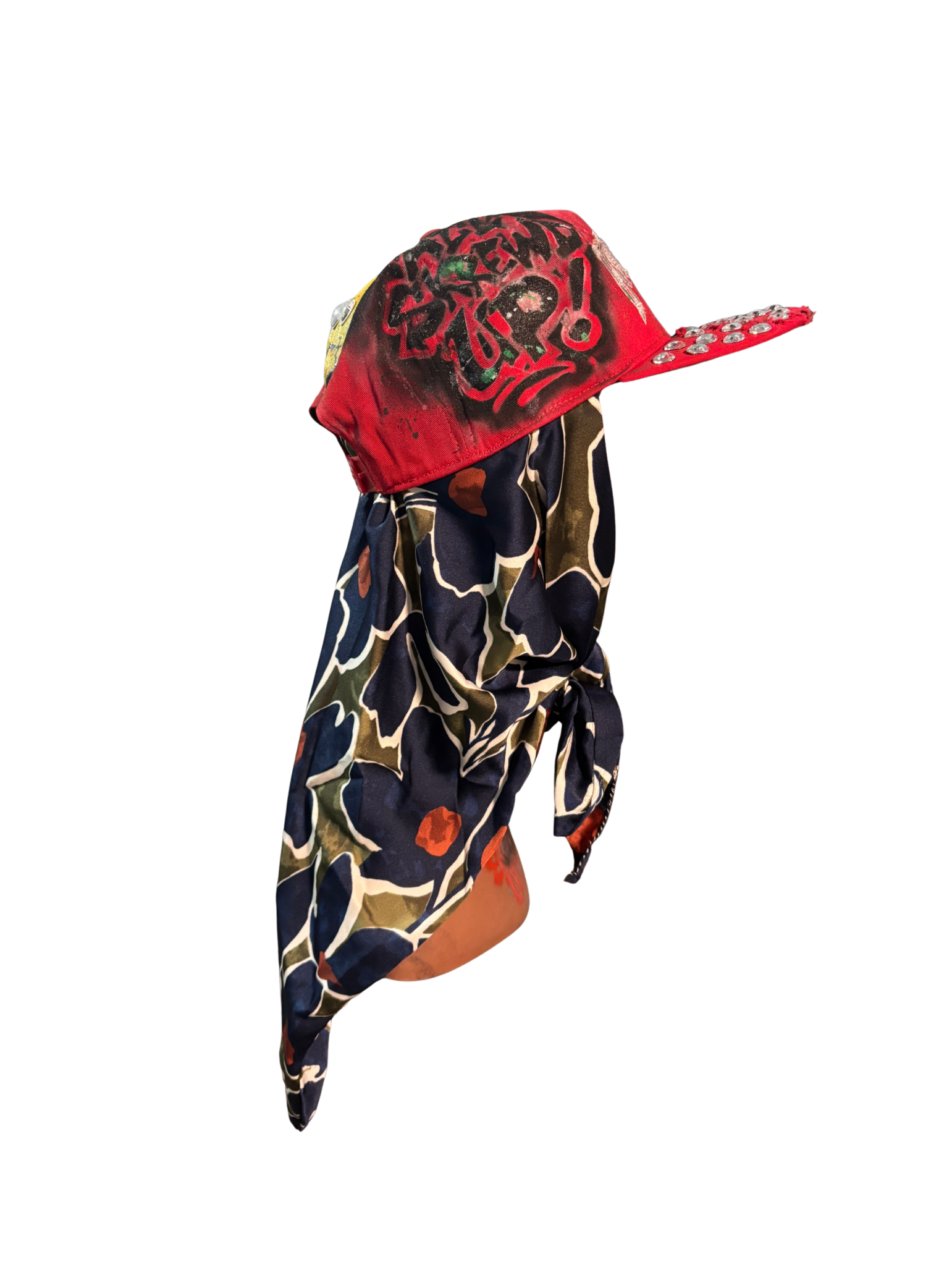 Hat & Scarf Combo red/navy blue