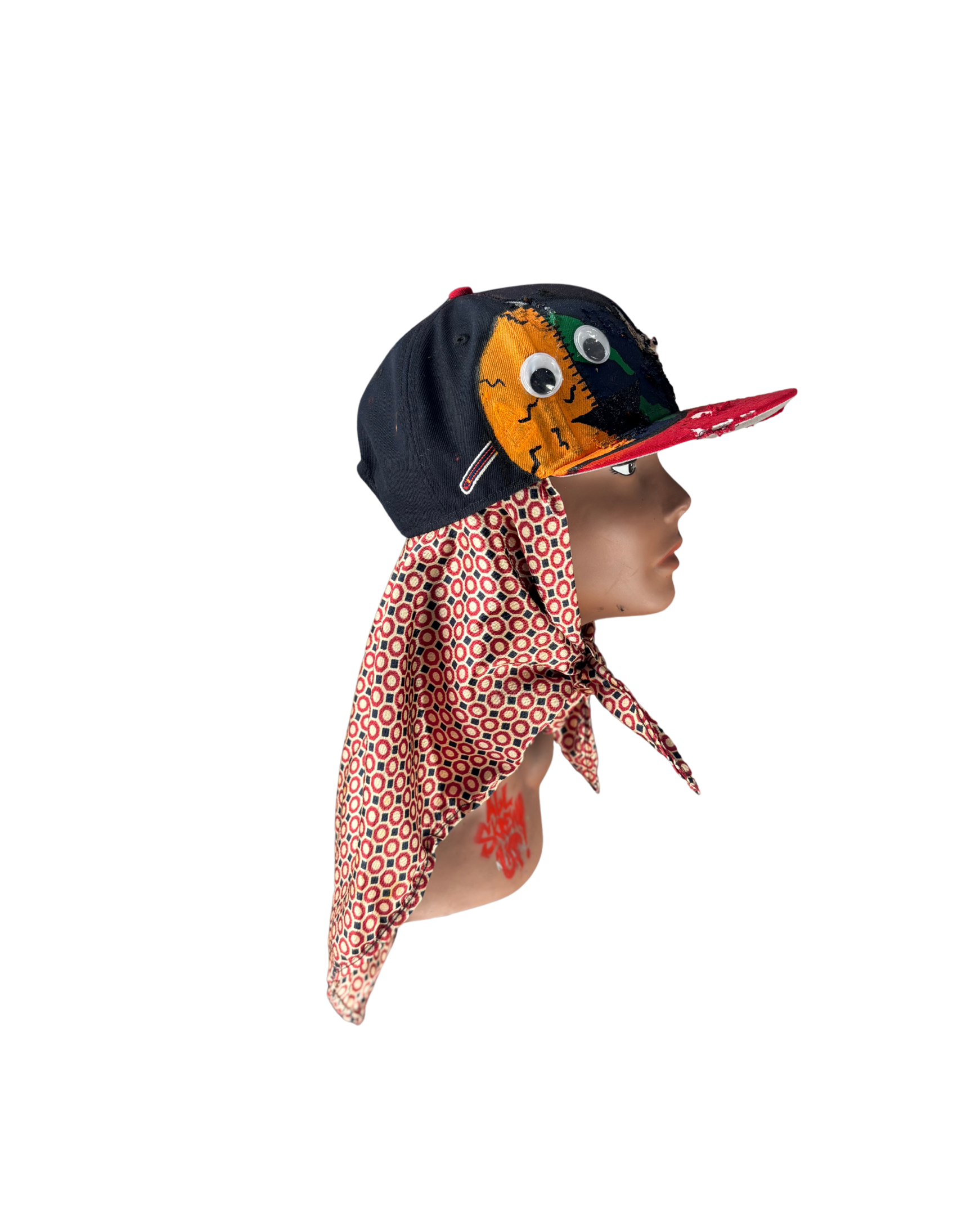 Hat & Scarf Combo Navy Blue/Red
