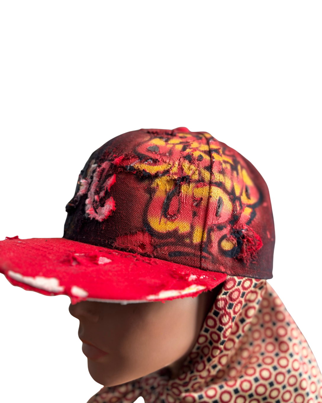 Hat & Scarf Combo Navy Blue/Red