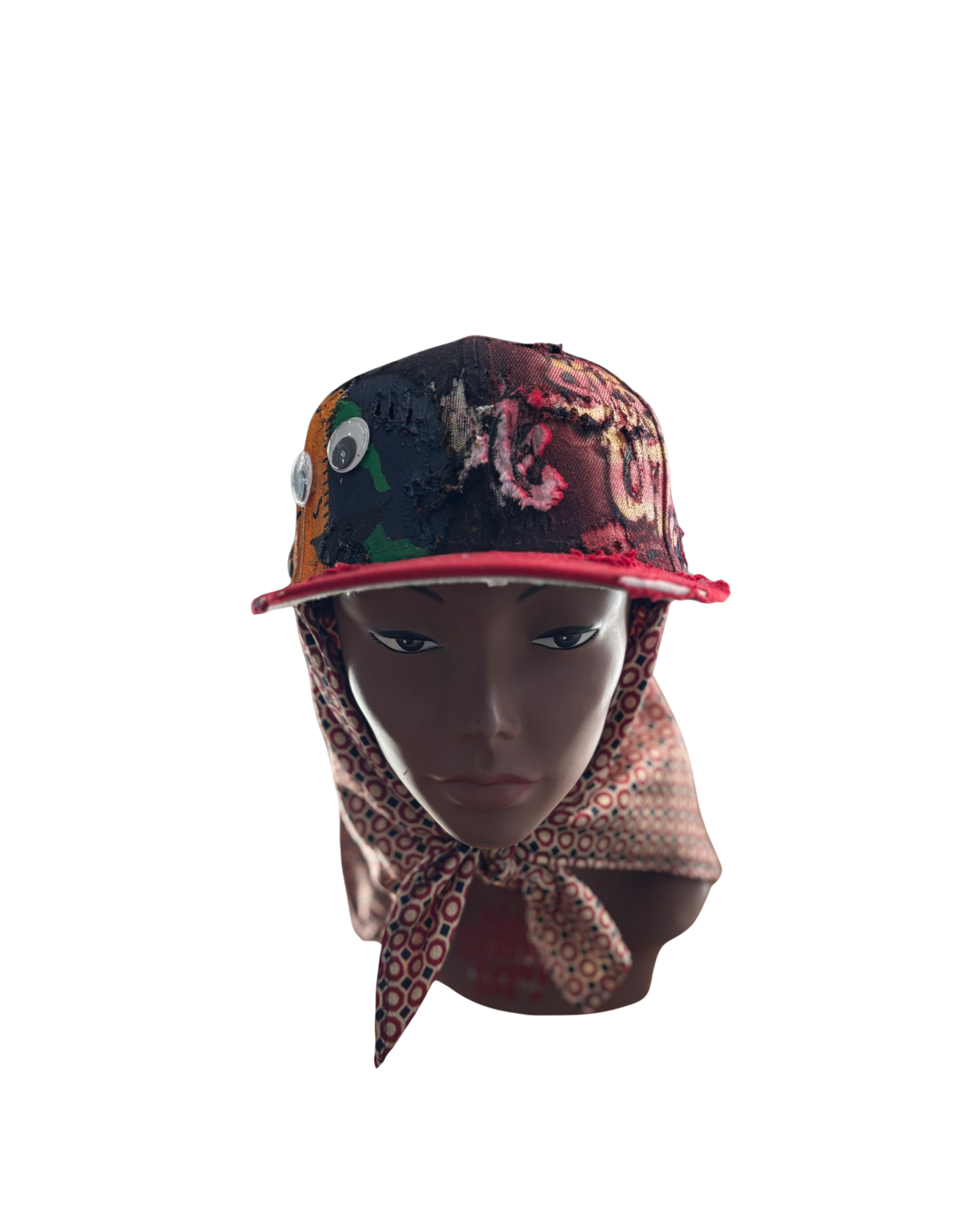 Hat & Scarf Combo Navy Blue/Red